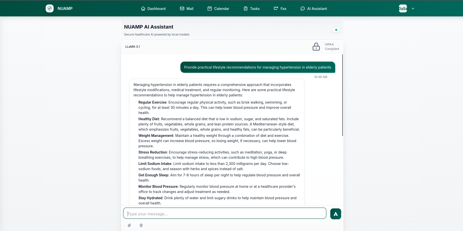 AI Voice Documentation Interface